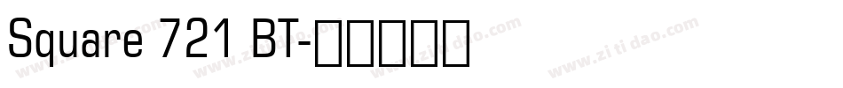 Square 721 BT字体转换